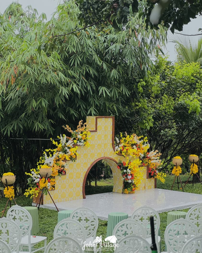 Johns Village micro wedding setup